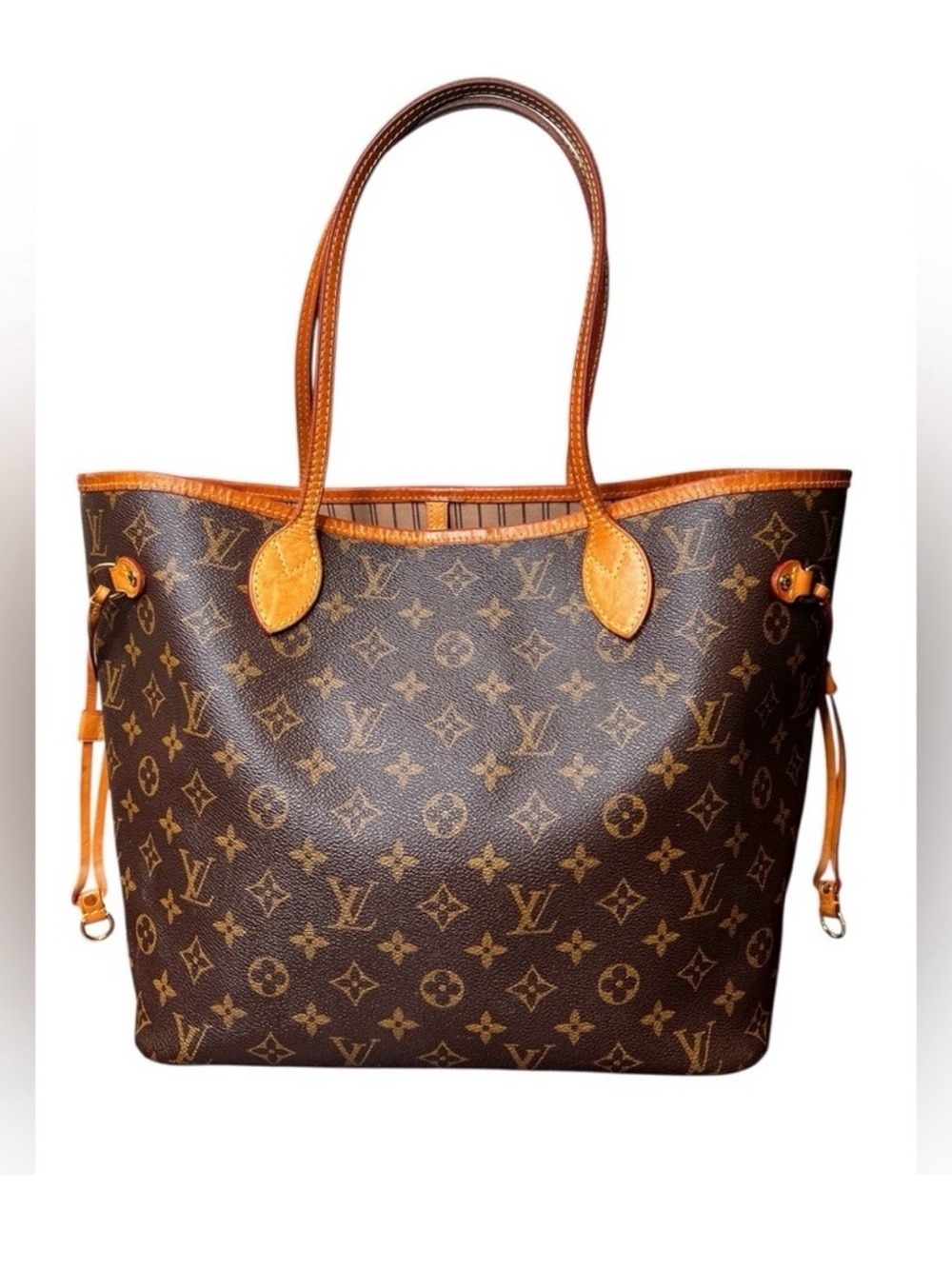 Louis Vuitton 2017 Neverfull NM Tote Monogram Canvas MM Shoulder Bag 18X11 - Picture 3 of 12